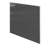 3pc PVC Sheet Rigid Board Solid Plastic Panel Polyvinyl Chloride Gray for Equipment, 20Cm X 30Cm,Thickness:3-30mm(Thickness:10mm)
