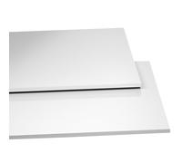 3PC PVC Sheet Rigid Board Solid Plastic Panel Polyvinyl Chloride White for Advertising Display Racks, Thickness 4 Mm(200mm x 200mm)