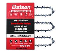 3PC Replacement 10" Saw chain for BAUER 64940 20V Cordless Chainsaw - 3/8'' .043'' 40 Drive Links