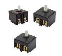 3PC Replacement Push Button Switch for Bosch GWS 6-100 Angle Grinder, Power Switch Accessories for Angle Grinder Parts, Black