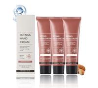 3PC Retinol Anti-Aging Hand Cream, Relief Intense Moisture Hand Cream,Instantly Quenched, Soft & Supple Hands, Care & Protects Skin, Nails & Cuticles