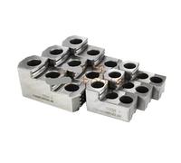 3pc/set High Precision Standard 5 Inch 6 8 10 Inches Hydraulic Hard Claw Three Jaw Chuck Strong Step Claws for CNC Lathe Machine(6 inch)