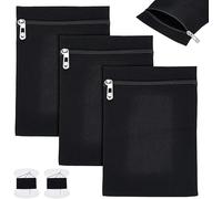 3Pc Sew in Side Pocket | Rectangular Security Zipper Pouch | Practical Zipper Coat Sewing Inside Pocket | Sturdy Anti-Theft Canvas Hidden Pocketes Travel Accessories for Jacket & Sweatshirt