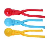 3PC Snowball Maker Clip | Snow Balls Shaper Molds | Indoor Snowballs Snowflake Tool Interactive Toys with Handle | Large Ball Clip Snow Games Toys for Kids and Adults (Random Colors)