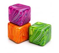 3PC Squishy Fidget Cube,Squishys Toys for Teen & Adults Stress Relief