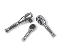 3Pc Stubby Socket Ratchet Handle Set Quick Release,reversible