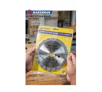 3Pc Tct Saw Blades Set 190mm Mixed Teeth, Carbide Tipped For Wood Cutting