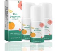3Pc Vanilla Citrus Deodorants for Kids | 50ml Vanilla Roll On Perfume Deodorants | Safe Whole Body Fragrance D-eodorant | Natural Moisturizing Antiperspirant Skin Care Products for Kids