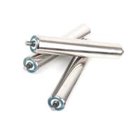 3pcs 1/1.3/1.5/2/ 2.4 inches Diam Conveyor Rollers, Stainless Steel Gravity Conveyor Replacement Tube/Feed Table Rollers for Industrial, Customizable Length(Dia 38MM/1.5'',L 300MM(11.8in))