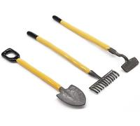 3Pcs 1/12 Miniature Shovel Rake and Hoe Farm Tools Dollhouse Decoration Accessories Yard Supplies Scene Model Set Decor Accessories,Dollhouse Accessories,Dollhouse Decor