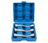 3PCS 1/2 Inch Drive Fuel Injector Line Socket Set 14mm 17mm 19mm, 12 Point Bi-Hex Open End Wrench for Injection and Fuel Inject