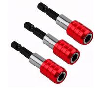 3PCS 1/4” Hex Shank Magnetic Screwdriver Bit Holders, 60mm Quick Release Drill Bit Extension Bar Set, Chuck Adapter for Power Drills, Electric Screwdrivers, Handheld Drivers, Durable Steel