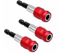 3pcs 1/4” Hex Shank Magnetic Screwdriver Bits Holder Quick Release Drill Bit Extension Bar Chuck Adapter Quick Change Socket Screw Driver Drill Bit for Hand-held Drivers or Power Drill, 60mm