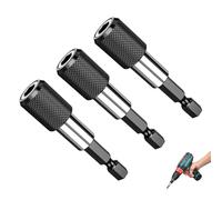 3PCS 1/4 Inch Hex Shank Magnetic Extension Durable Magnetic Drill Bit Holder Hex Shank Universal Quick Release Bit Holder for Electric Drills,Screwdriver, Batch Head and Other to Transfer
