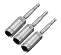 3pcs 1/4" Shank Quick Change Cr-V 13mm Hex Nut Driver, 4inch Length