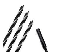 3PCS 1/4" x 12" Auger Drill Bit with SDS Plus Shank for Wood,Tri Flute Ship Auger Long Drill Bit for Soft and Hard Wood,Tree Stump,Plastic,Drywall and Composite Materials