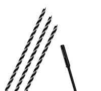 3PCS 1/4" x 18" Auger Drill Bit with SDS Plus Shank for Wood,Tri Flute Ship Auger Long Drill Bit for Soft and Hard Wood,Tree Stump,Plastic,Drywall and Composite Materials