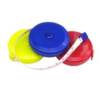 3pcs 1.5m 60inch Portable Soft Tape Measurement Sewing Tailor Ruler Push Button Retractable Tape Measure with Plasitc Cover for Clothing Measuring Children'S Height