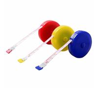 3pcs 1.5m 60inch Portable Soft Tape Measurement Sewing Tailor Ruler Push Button Retractable Tape Measure with Plasitc Cover for Clothing Measuring Children'S Height