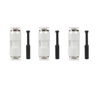 3PCS 1.75mm Filament Extruder Quick Connector PTFE Pneumatic Fitting Tube Connector for Lab X1C X1E P1P 3D Printer