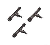 3pcs 1 Inch Venturi Fertilizer Injector Set for bsp Connection Garden | Plastic construction tool-free setup supports drip systems efficient nutrient delivery for plants