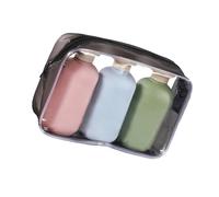 3PCS 100/200/300ML Travel Refillable Squeeze Bottles Portable Leakproof Containers For Shampoo Lotion Cream Conditioner