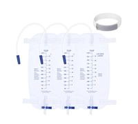 3pcs 1000ML Urinary Drainage Bag,Urine Bag Catheter Leg Bags with Anti Reflux Chamber,Individually Urine Catheter Night Bag