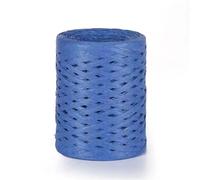 3pcs 100g Natural Raffia Straw Yarn Paper Ribbon for DIY Handmade Sunhat Beach Bag Home Decoration for Craft DIY Decoration, Crochet Crafting(Dark Blue)
