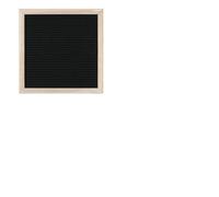 3pcs 10x10 Inch Letterboard Letters Felt Letter Board Corkboard Home Decor Oak Wood Message Boards Convey Information for Walls and Home(Black)