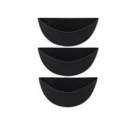 3PCS 12 Inch Half Round Planter Liners Fabric Plant Liners Half Circle Flower Basket Liners Replacement Liner