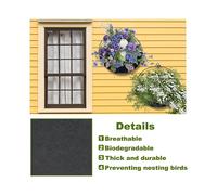 3PCS 12 Inch Half Round Planter Liners Fabric Plant Liners Half Circle Flower Basket Liners Replacement Liner