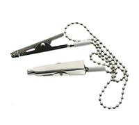 3PCS 12Inch Metal Beads Napkin Clip Chain Bib Holder Baby Elderly Adult Fixing Clips Flexible Ball Towel Strap Necklace Clips Holders