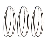 3Pcs 14 TPI X 3mm Width Band Saw Blades, 1/8 Inch Width Woodworking Bandsaw Blade, 55 56 1/8 62 69 Inch Length for Cutting Curve(56 1/8 inch)