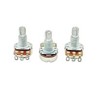 3PCS 148 16 Type A10K A20K A50K Single Potentiometer Threading Hole Foot Flower Shaft 18mm 3-Pin(50K Ohm)