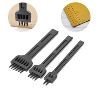 3Pcs 2/4/6 Prong Chisel Steel DIY Sewing Leather