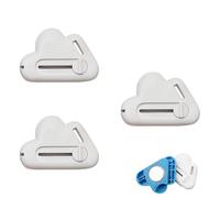 3pcs 2-in-1 Magnetic Seam Guide, Cloud-Shaped Magnetic Hemmer Guide Magnet with Built-in Retractable Seam Ripper Tools Universal Sewing Machine Accessory (White,2.4 * 1.7in)