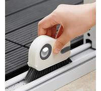3Pcs 2 in 1 Window Groove Cleaning Brush - Multifunctional Brush with Hidden Scraper for Tracks and Door Tracks