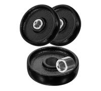 3PCS 2-Ton Hydraulic Jack Front Wheels - Easy Replacement Heavy-Duty Iron Professional Use Ideal for Various Scenarios - Durable & Reliable Jack Accessories