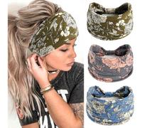 (3pcs-2) Women's Wide Headband Fashion Headband Elastic Hairband