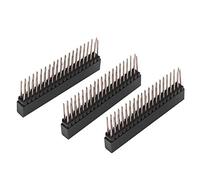 3pcs 2 x 20 pin 18mm dual row male header 2 x 20 54m pitch extra high female 3pcs Pin Headers 2.54mm Female Headers short row headers for Extra High Double Row