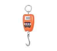 3pcs 200KG High Precision Scale LCD Digital Display Kg/Lb/N Electronic Hook Scale Portable Multi-purpose(Orange)