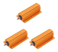 3Pcs 200W 8R Aluminum Case Wirewound Resistor RX24 High Power Chassis Mounted Resistor Single Fixed Resistors for Power Supply