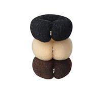 3PCS 20cm Donut Hair Bun Maker 3 colors Ring Style Bun Hair Bun Maker DIY Hair Foam Ring Shaper Snap Roll Bun Tool for Women