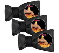 3Pcs 20cm x 14cm Black Large Outside Tap Cover Frost Protector Outdoor Tap Cover for Winter, Cosy Cover Protects Your Taps from Freezing Bursting