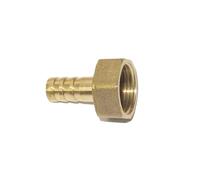 3pcs 24mm Female Thread Barb Aquarium Air Fish Tank Pipe Joint, Brass Barb Splicer Mender, Brass Pagoda Straight Connector(19mm)