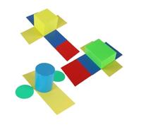 3Pcs 2D3D Geometric Solids Shape Sorter Sorting Toy for Home Children School