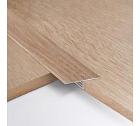 3pcs 3.3cm Aluminum T Molding Floor Transition Strip Metal Flat Divider Strip for Joining Floor Gaps Laminate Profile Flooring Edge Trim Cover Strips,0.9m Kakii
