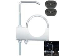 3pcs 3" 76MM Universal Exhaust Clamp with Hanger Rear Rubber, Heavy Duty Muffler Hanger, Exhaust Hangers Heavy Duty Muffler Hanger Exhaust Hangers Clamp On Exhaust Hangers fit 3" 76mm Exhaust Pipe (1)