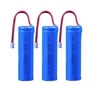 3Pcs 3.7V 1200mAh Li-ion Battery Pack 18650 * 1 Cell RC Replacement Rechargeable Battery Pack for Cars Airplane DIY, Fishing lights,Doorbell,Handheld Fan, Radio, Speakers, etc.