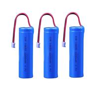 3Pcs 3.7V 2000mAh Li-ion Battery Pack RC Replacement Rechargeable Battery Pack Built-In 1 * 18650 Cell for Cars Airplane DIY, Fishing lights,Doorbell,Handheld Fan,Radio, etc.